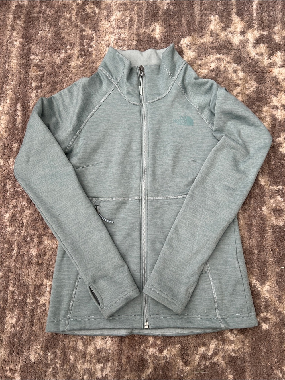 The North Face Women's Heathered Sage Full-Zip Utility Jacket